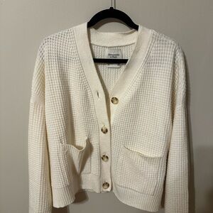 Abercrombie & Fitch Women's Cream Cardigan